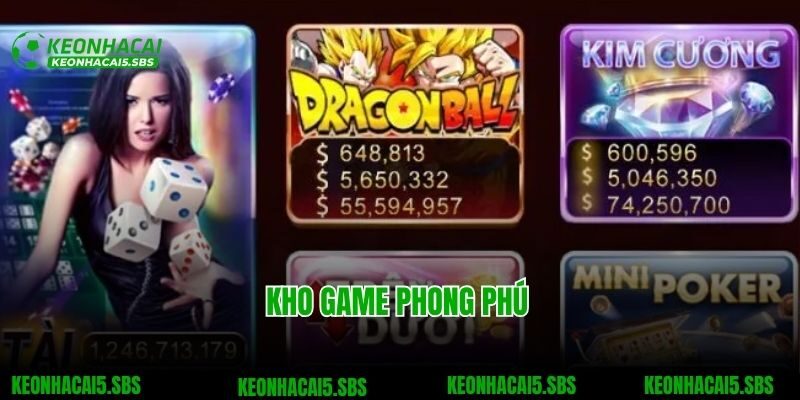 Kho game phong phú