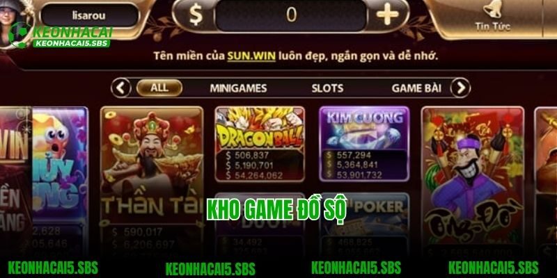 Kho game đồ sộ