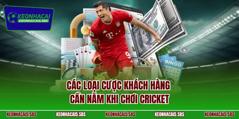 Các loại cược khách hàng cần nắm khi chơi Cricket