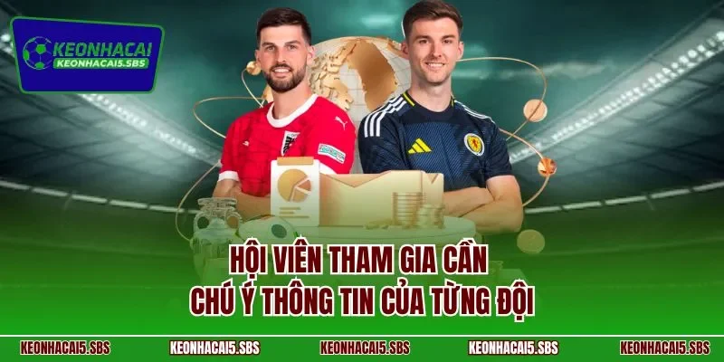 Hội viên tham gia cần chú ý thông tin của từng đội